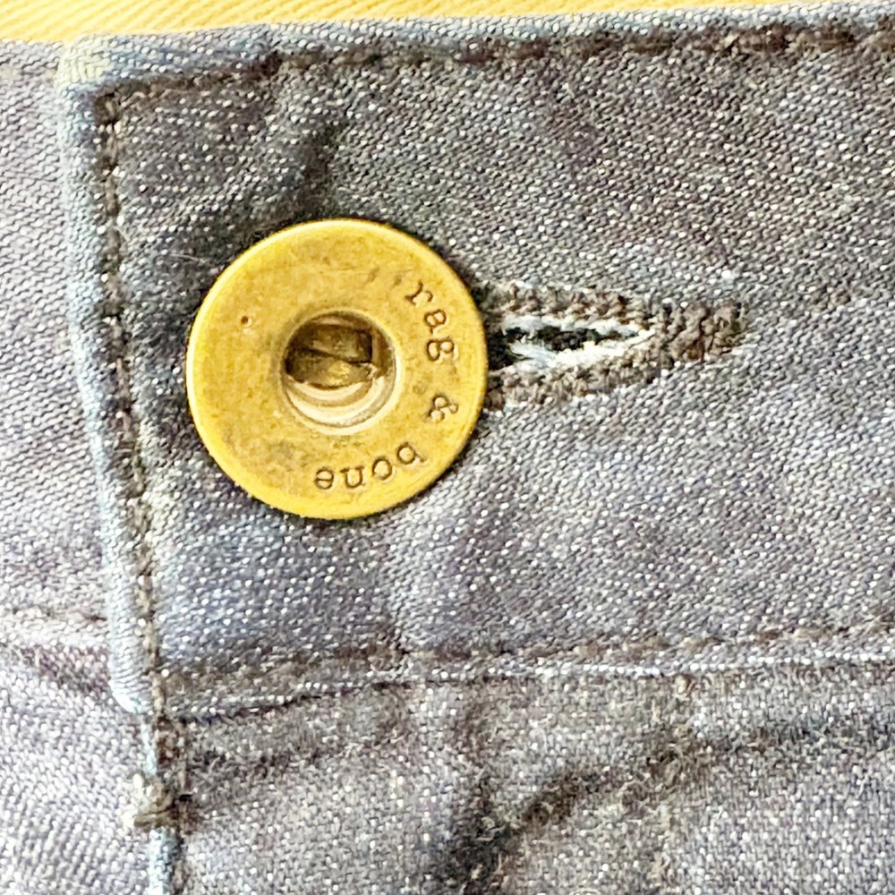 Rag & Bone High Rise Wide Leg Trouser Jean Dark Wash Size 30 USA Classic Preppy - Picture 4 of 11